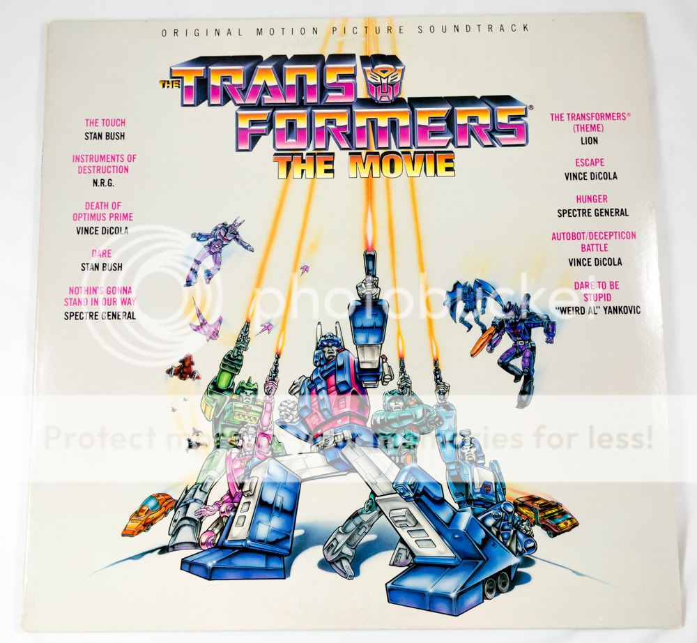 Transformers The Movie Laserdisc & Vinyl Record 1986 TFW2005 The
